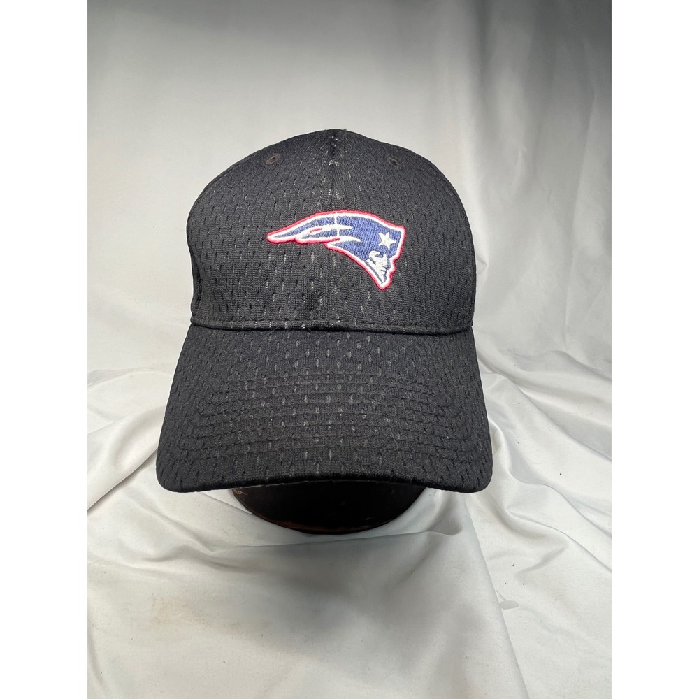 The Game New England Patriots Hat Mens Black Mesh Adjustable NFL Baseball Cap
